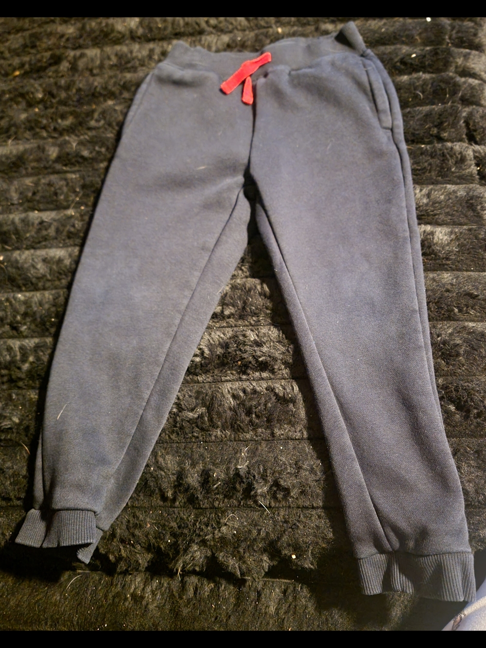 Eddie Bauer Kids Navy Sweatpants with Red Drawstring